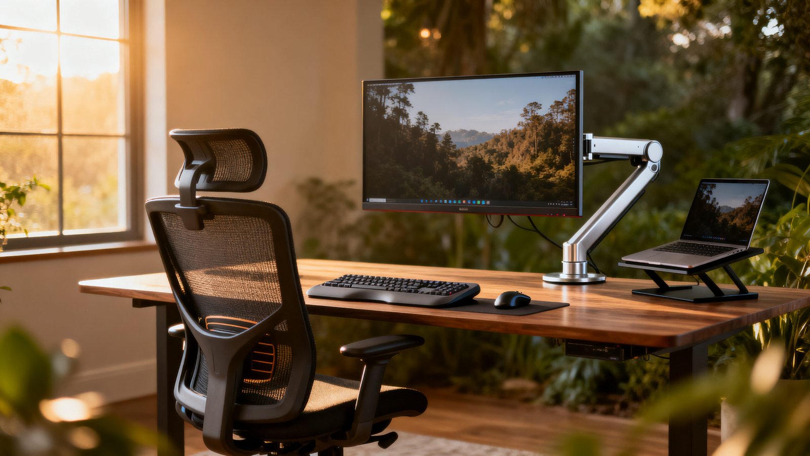 ergonomic workstation setup - Illustration 1