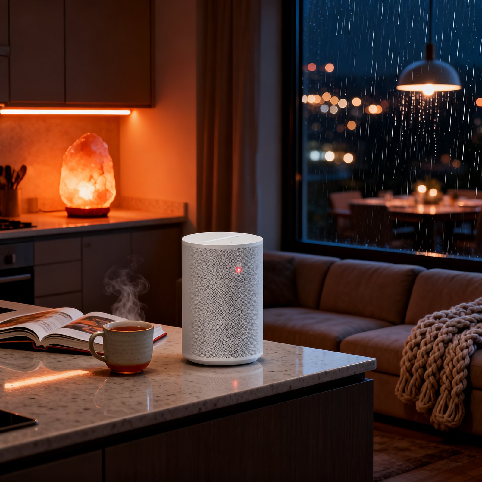 smart speaker in action