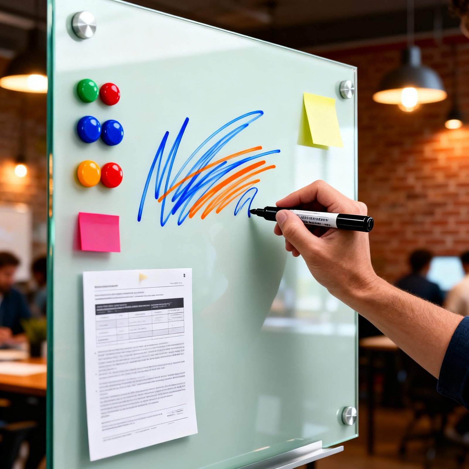 Glass Whiteboard: 2026 Ultimate Guide For Best Results 2 glass whiteboard in action