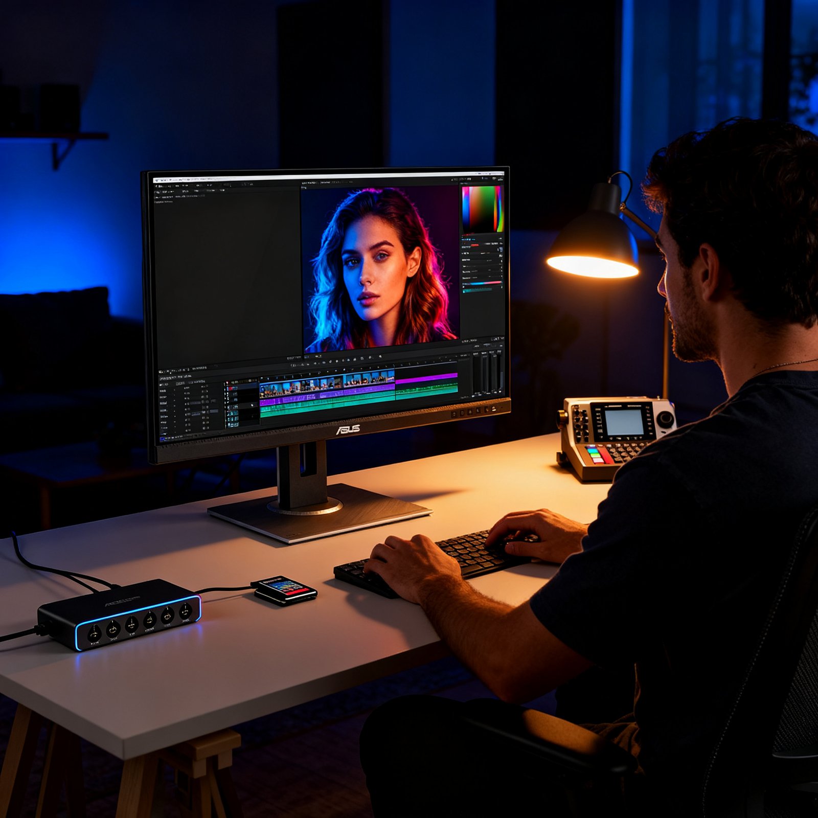 Professional Monitor: 2026 Ultimate Best Guide 2 professional monitor in action